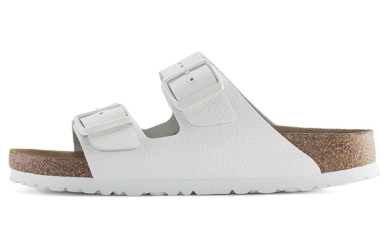 Birkenstock Arizona Soft Footbed Leather - White sandals 1024945 43