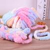 Thick Chenille Yarn for Blankets, Super Soft and Fluffy Giant Chenille-Style Polyester Yarn for Home Decor Projects