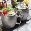530ml Moscow Mule Mugs Hammered Copper Stainless Steel Cocktail Cup Beer Glasses Beer Mug Drinking Mug for Water Cold Drinks