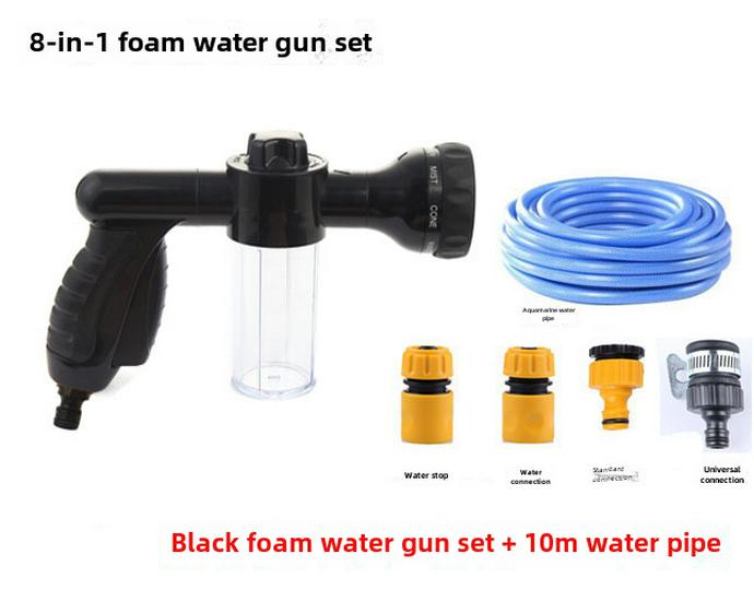 High-Pressure Car Wash Foam Water Gun Set with 4-Connector Hose