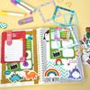 Kinder Notizbuch Set Aufkleber für Mädchen Teenager Geburtstagsgeschenk Tagebuch Journal Scrapbook Planer Schreibwaren Set