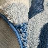 3D Irregular Bathroom Carpet, Wave Cloud Pattern Living Room Carpet, Bedroom Floor Mat,Decoration Floor Mat, Indoor Floor Plush Sofa Area Carpet