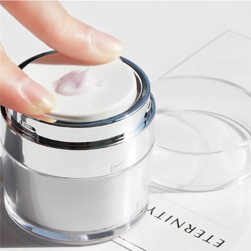 Airless Empty Pump Jar Refillable Creams Gels Lotions Dispenser Travel Leak Proof Cosmetic Container 1PCS Vacuum Bottle