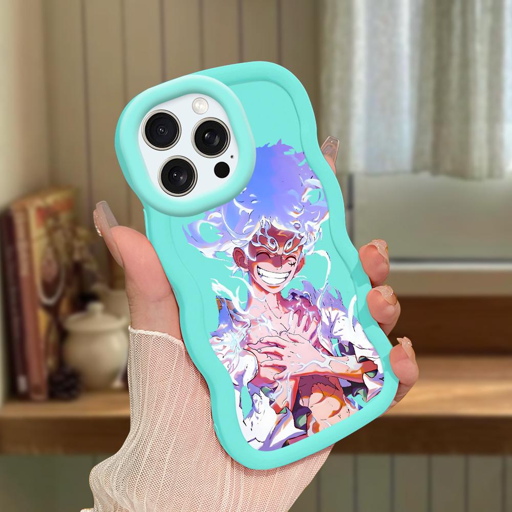 Big Wave Edge Miękki silikonowy materiał Macaron Etui na telefon Odporne na wstrząsy Ochronne gumowe etui na iPhone'a Samsunga Huawei Honor Xiaomi Redmi OnePlus Moto