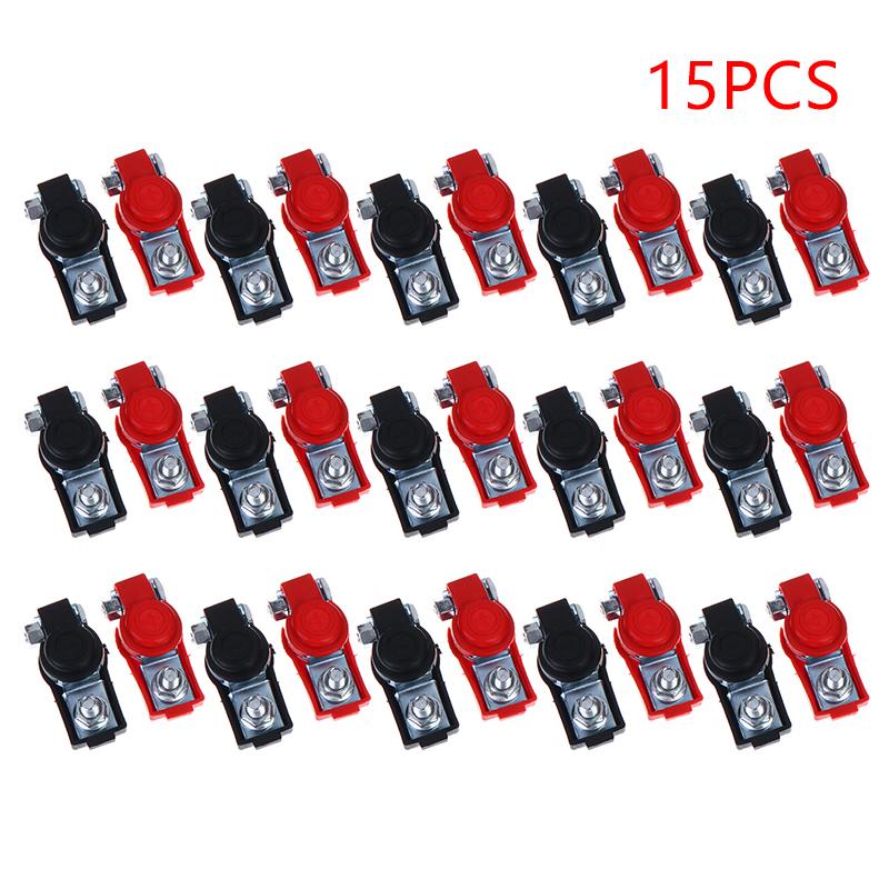 5/10/15Pcs Auto Battery Terminal Cable Clamp Negative Positive Top-Post Auto Battery Cable Terminal Top For Car Truck Accessory