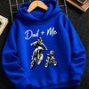 Boys' stylish winter hoodie featuring a black motocross rider graphic—perfect for autumn and winter sports activities.