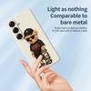 For Samsung Galaxy S25 Case Cool Bear Pattern Printing Straight Edge TPU Phone Back Cover