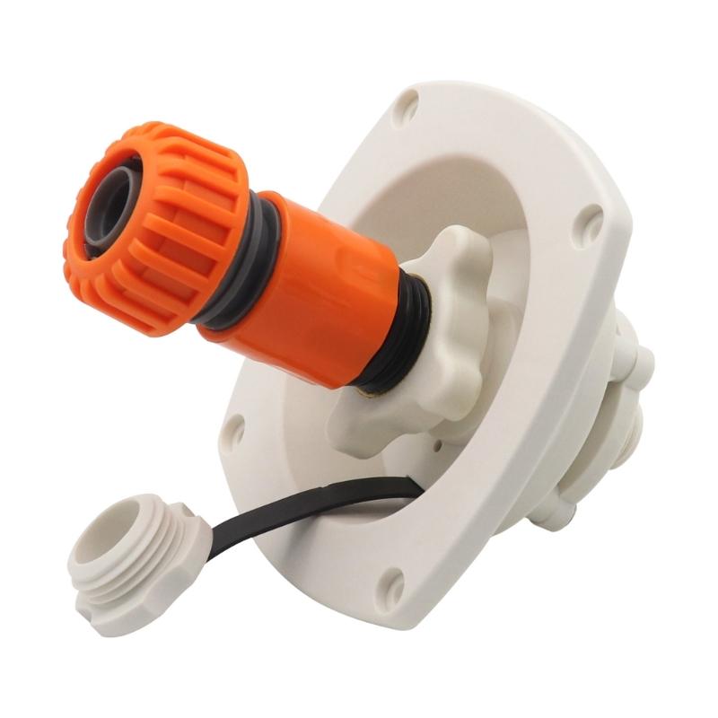 Raccordi Rapidi per Sistema Idrico del Camper Adattatori Filettati in Ottone Anti-Perdita Materiale PP Resistente per Campeggio