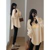 Women's Mid-Length White Hoodie with Shark Pants - Autumn/Winter 2025