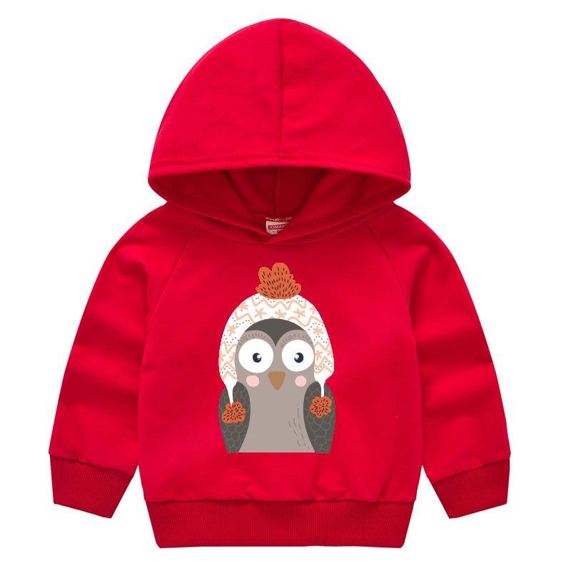 Frühling und Herbst Kindermode Kapuzenpullover Jungen und Mädchen Cartoon Druck Pullover Langarm Tops