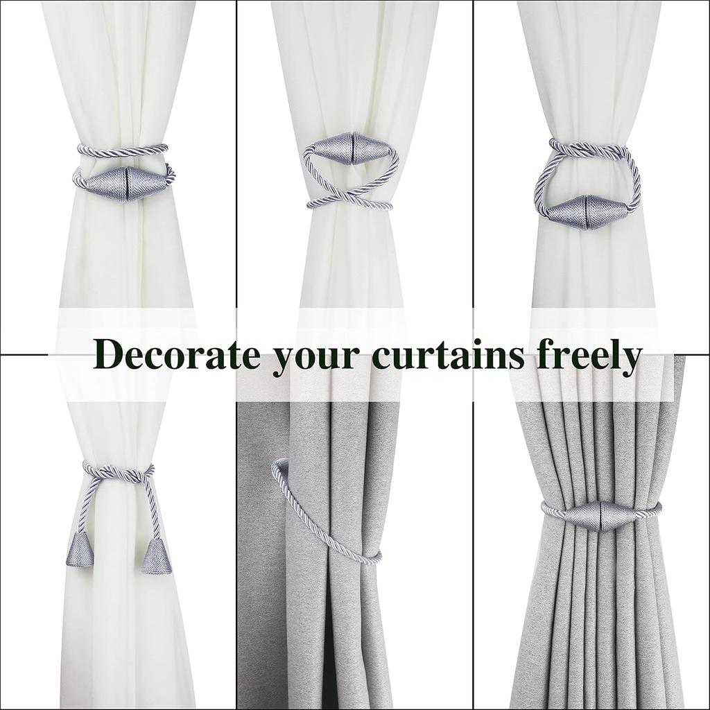 Magnetic Curtain Tieback No Drill Curtain Holder Cylinder Curtain Buckle Curtain Tie Clip Home Curtain Accessories