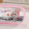 Cartoon Three-dimensional Pencil Case, Student High-value Large-capacity Stationery Storage Bag, Transparent Wind Pencil Case