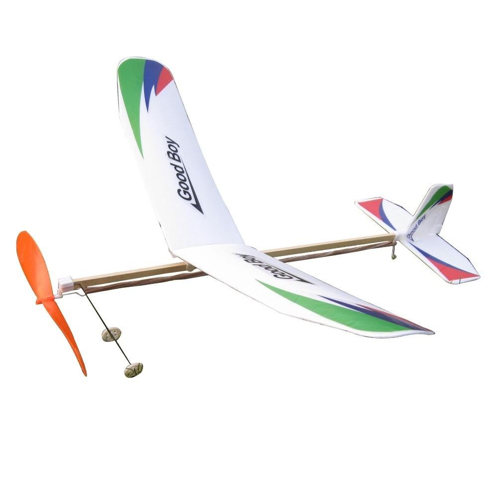 Rubber Bands Power DIY Airplane Model Multicolors Foam Plane Flying Glider for Kids Outdoor