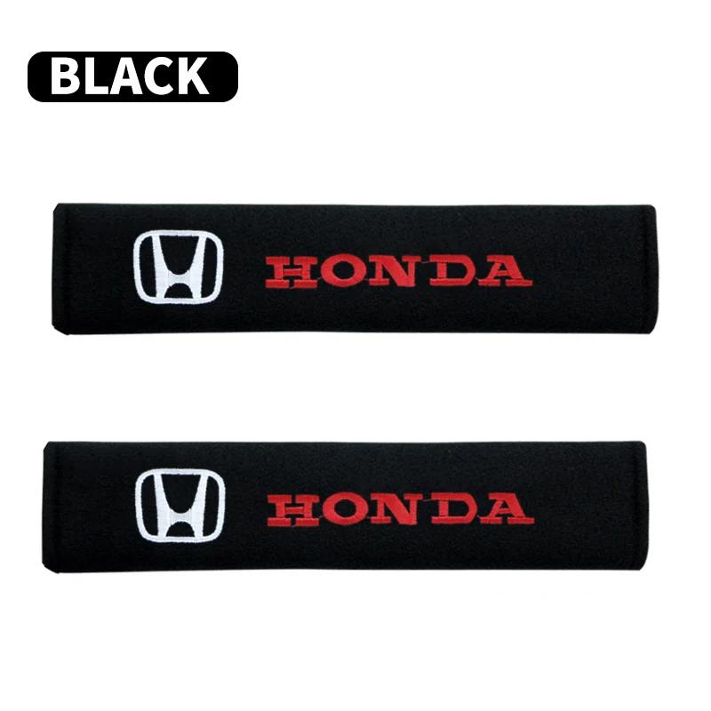 Rbnzy1 1/2Pcs Car Safety Belt Shoulder Cover Pad Plush Seat Belt Shoulder for Honda Mugen Power Civic Accord CRV Hrv Jazz Accessories
