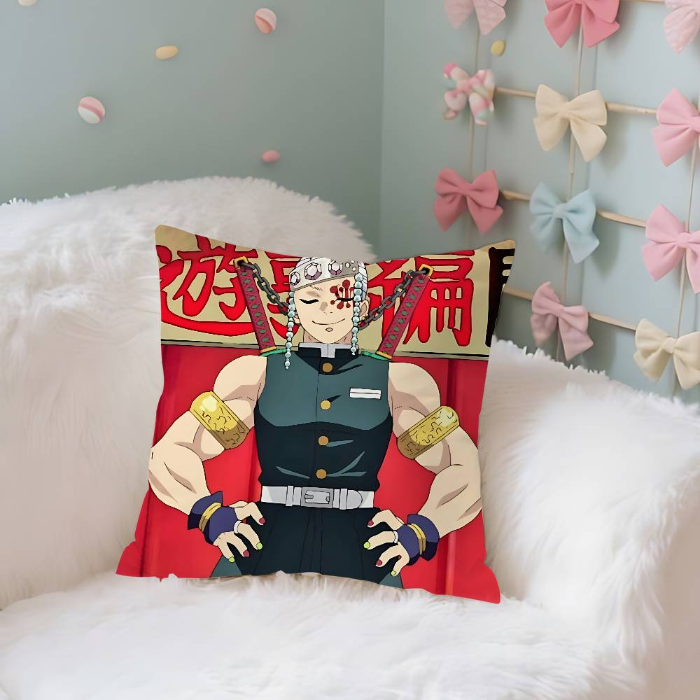 Cool Ttengen Uzui Case Plush Fabric Soft Pillowcase Double Sided Print Cushion Cover Household Gifts