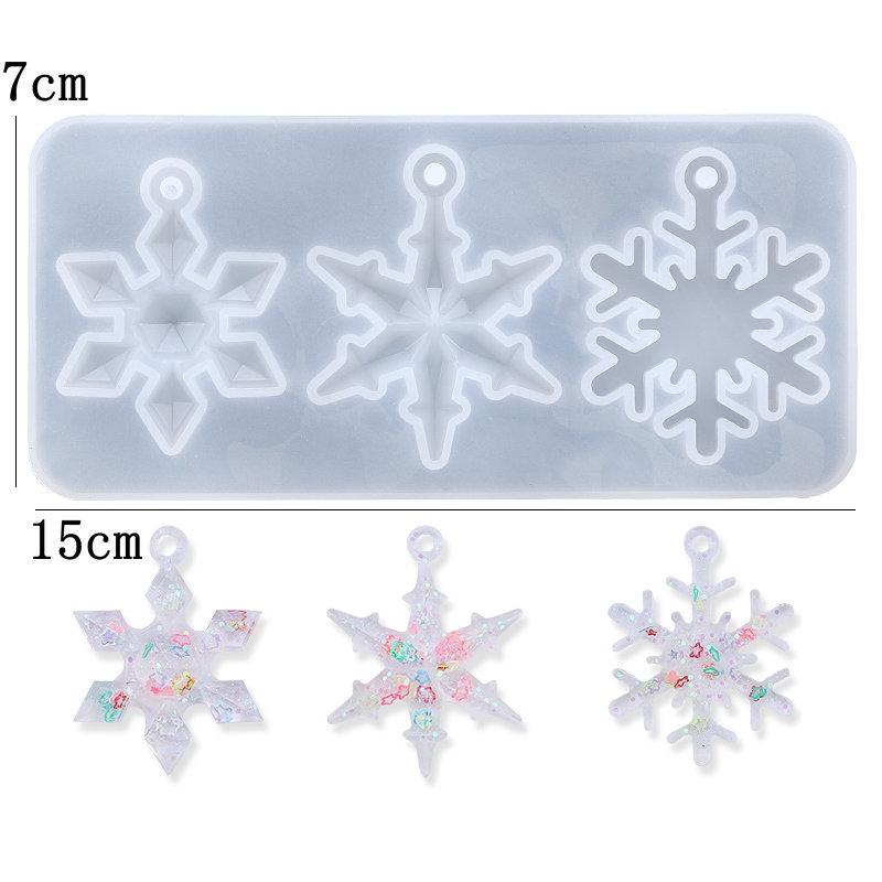 Snowflake Epoxy Resin Mould Casting Tools Silicone Snowflake Mold Handmade Jewelry making Tools DIY Crafts Epoxy Resin Molds