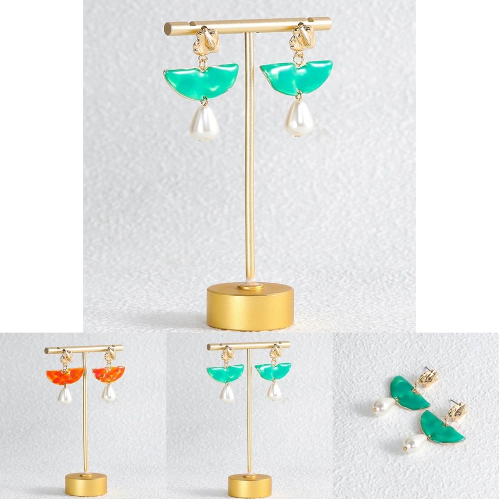 Stylish European American Geometric Pearl Drop Earrings For Women Perfect For Any Occasion