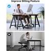 Fußstützen-Schreibtisch, höhenverstellbarer Fußhocker, ergonomische Fußstütze mit Massagefunktion für Büro und Zuhause