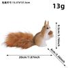 Squirrel Statue Gifts Cute Hanging Animal Sculpture for Office Xmas Tabletop