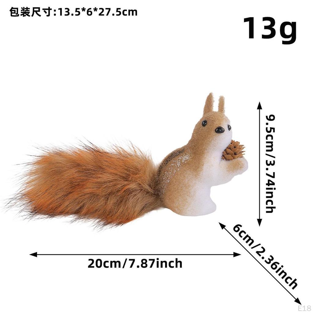 Squirrel Statue Gifts Cute Hanging Animal Sculpture for Office Xmas Tabletop