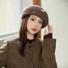 Wool Beret Women's Autumn and Winter Fashion Painter Hat Temperament Bud Hat Warm Pumpkin Hat