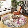 1pc Jesus Shepherd Lamb Round Chair mat office Area Rug - Non-Slip, Floor Mat for Office, Bedroom, Ideal home decor gift c0112106