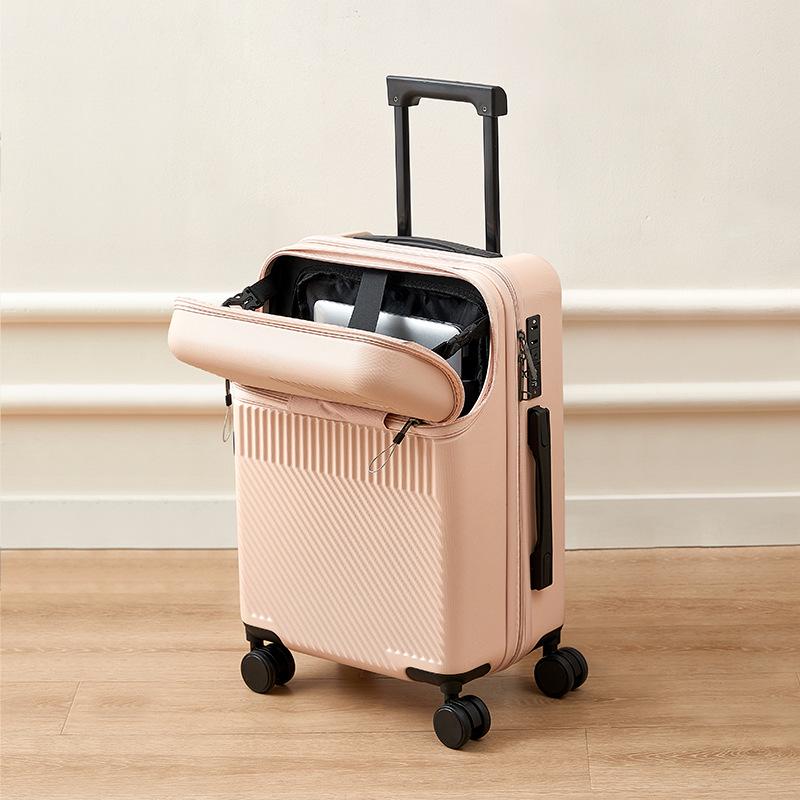 Ping Si 20-Inch Multifunctional Carry-On Suitcase for Women, Men, and Students