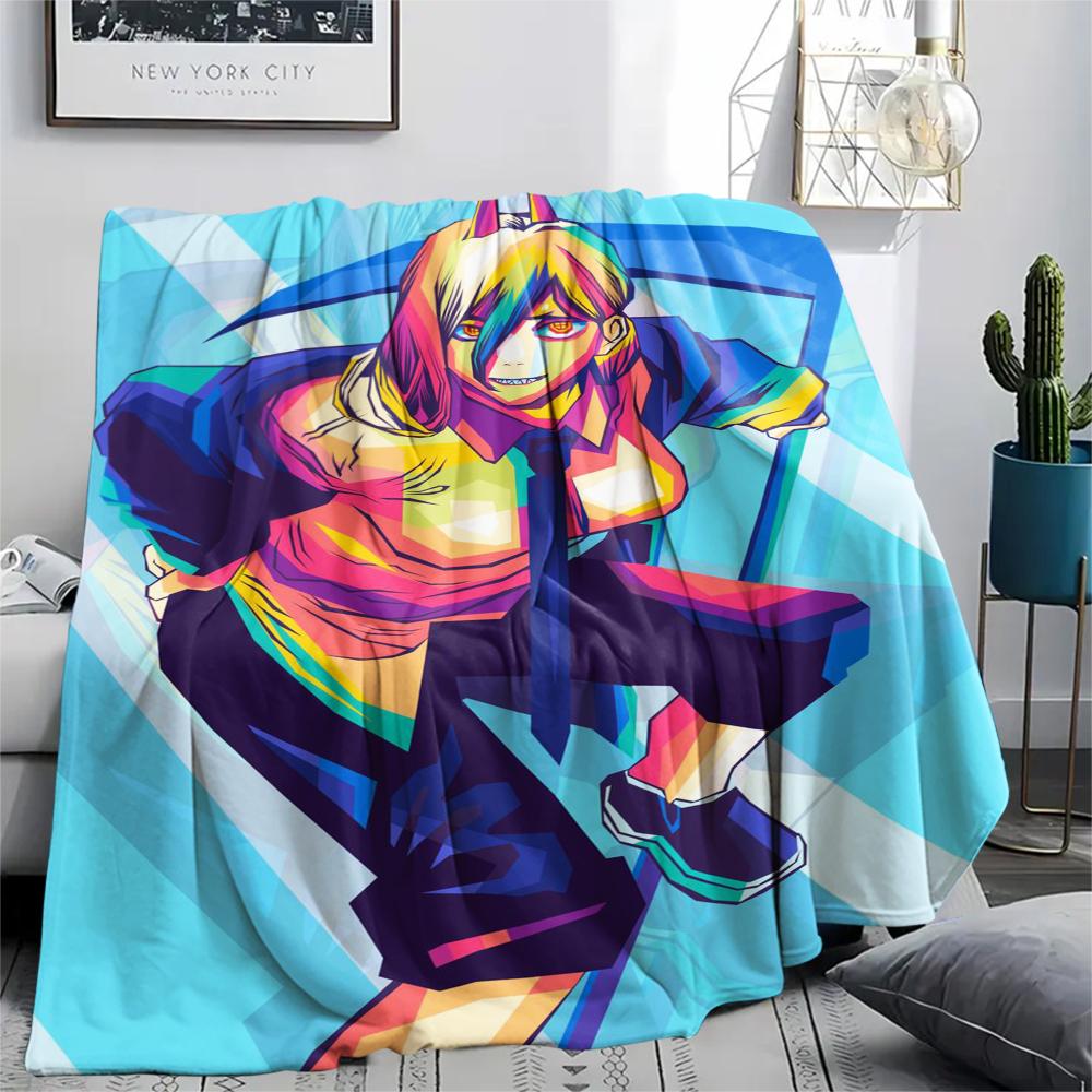 1Pc Cartoon Print Flannel Blanket, High Quality Comfortable for All Seasons, Home Decor, Warmth and Comfort, Perfect for Christmas Birthday Gift