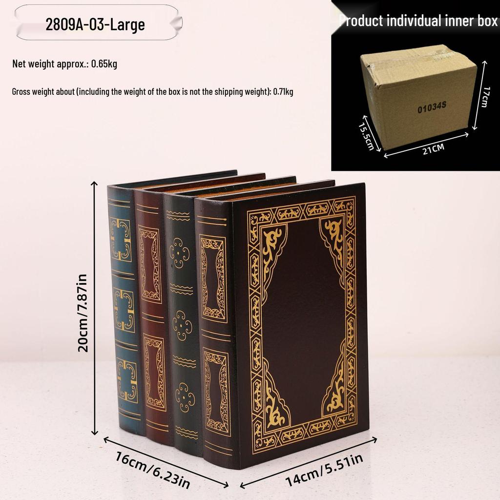 European Retro Decorative Book Props - Fake Book Storage & Office Ornaments