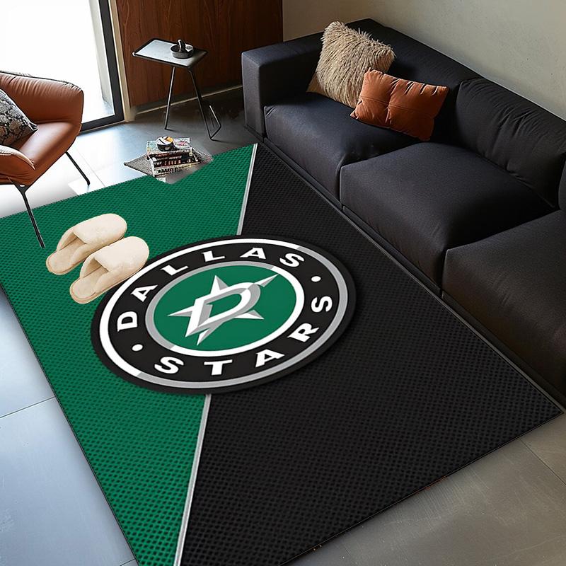 Dallas Hockey Team Area Rug Suitable for Indoor And Outdoor,Carpets for Kitchens, Homes, Offices, Living Rooms,Home Decor,Christmas Gift