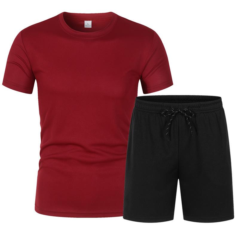 Men's Summer Short Sleeved Shorts Sports Suit