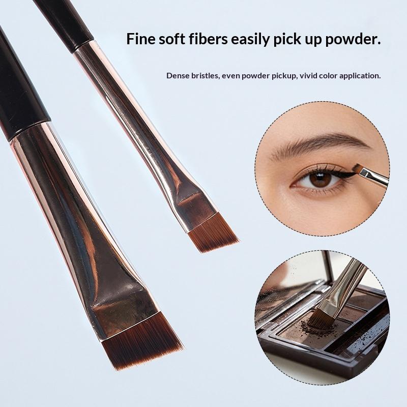 Double Ended Blade Eyebrow Brush Multi Purpose Angled Eyebrow Brush For Precise Eyebrow Makeup Eyeliner And Brow Styling