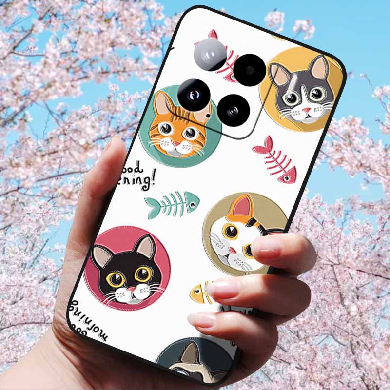 For Xiaomi 15 Pro 5G 6.73"Cases 3D Relief Soft Silicone Cover Retro Embossed for Xiaomi 15 5G Phone Mi 15pro 15 3D Soft TPU Case