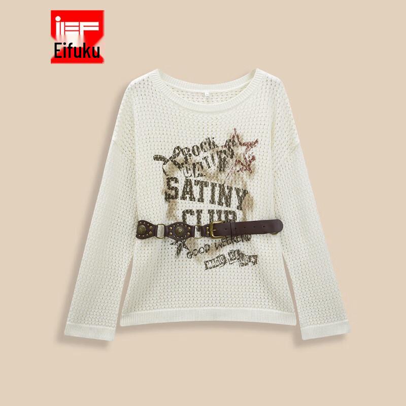 

IEF Повседневный вязаный топ в американском стиле One Size