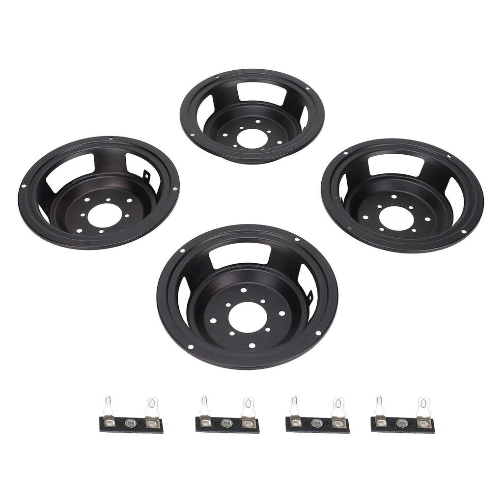 4Pcs Speaker Basin Frame 5 Inch Reverse Speaker Basin Stand with Foot Solder Tabs for DIY Speaker