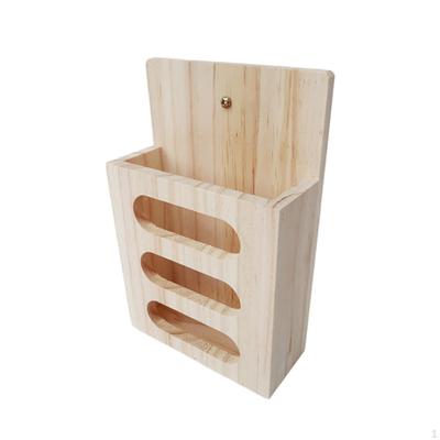 Stojak na siano Drewniany Uchwyt do karmienia małych zwierząt dla wiewiórki chomika