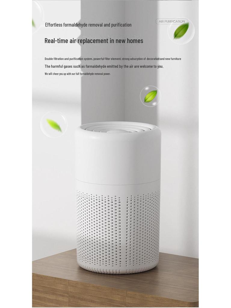 Compact Desktop Air Purifier for Indoor Use - Eliminates Secondhand Smoke and PM2.5
