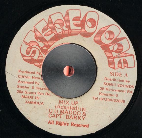 

7inch Record U.U. MADOO / CAPTAIN BARKEY - Mix Up NONE Stereo One Jamaica Reggae, Ska & Dub Used