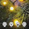 Outdoor Waterproof Solar Pebble Light: Seven-Color LED Lawn Lamp with Induction Control
