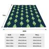 Sims 4 Plumbob Gra Wideo Koc Flanelowy Plumbob Kreskówka Zabawny Koc Rzutowy do Domu 150*125cm Pluszowy Cienki Kołdra Ciepła