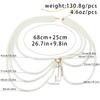 Ingemark Luxury Imitation Pearl Waist Belly Belt Chain for Women Summer Bikinis 2026 Hip Hop Jeans Dress Waistband Body Jewelry