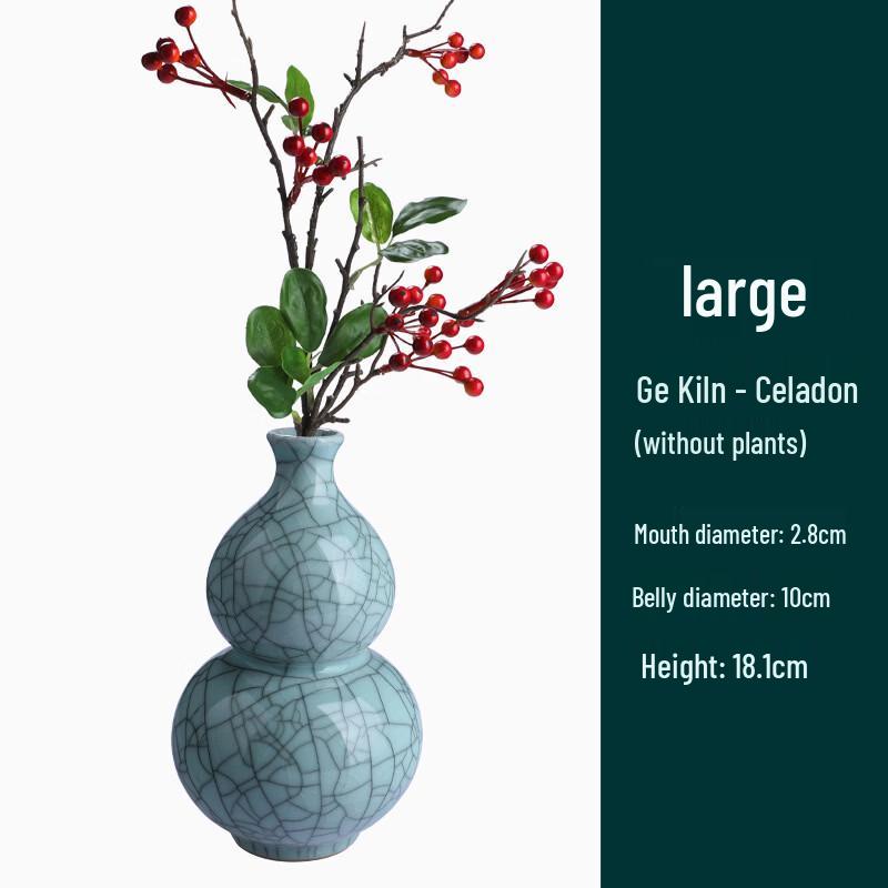 Ceramic Gourd Celadon Vase
