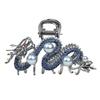 Chinese Dragon Year Hair Clips Hair Accessories for Women Girl Red Bead Metal Rhinestone Hair Pin Fashion Jewelry