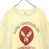 ALPHA INDUSTRIES INC T-shirt a maniche corte stampata 2L gialla da uomo Usata