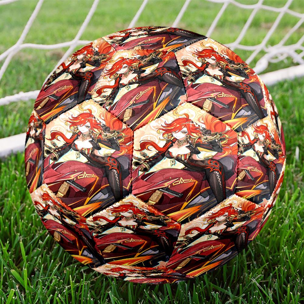 Genshin Impact Theme Size 5 Soccer Ball, Suitable for Both Indoor and Outdoor Matches, a Gift Suitable for Everyone.
