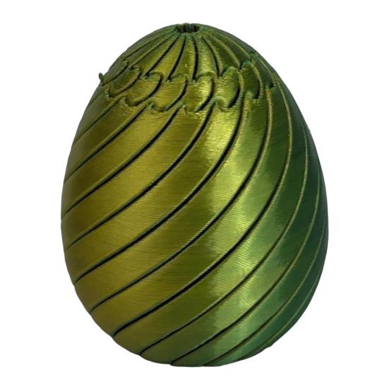 Huevo Giratorio Divertido Huevo de Pascua Espiral Impreso en 3D Figura Juguete Giratorio para Adultos Alivio del Estrés y la Ansiedad