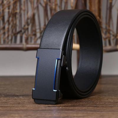 3.5CM Saf İnek Derisi Yüksek Kaliteli Hakiki Deri Erkek Kemerleri Kayış Erkek Otomatik Toka İş Takım Elbise Pantolon Kemeri Lüks