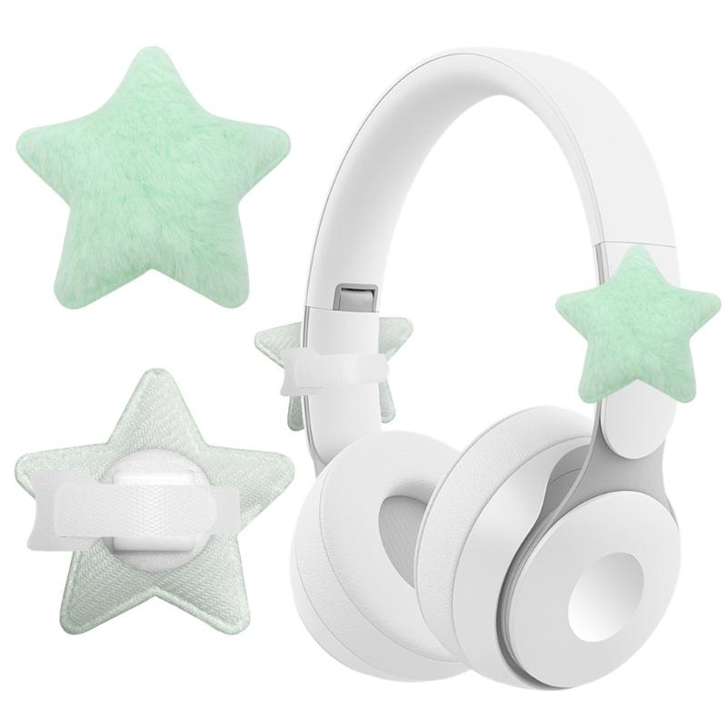 Coppia di Decorazioni per Cuffie da Gioco in Peluche Morbidi Proteggi Pad Auricolari per Comfort e Riduzione del Rumore Opzione Multicolore
