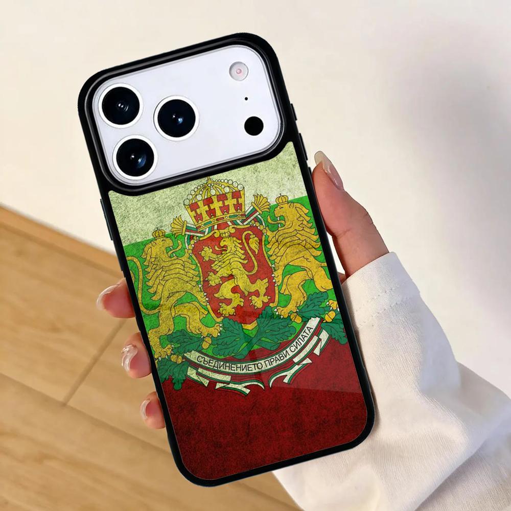 Bulgarien Flagge Reisepass Karte Handyhülle für IPhone 17 AIR 16pro Max 15 14 13 12 11 Bumper Hülle