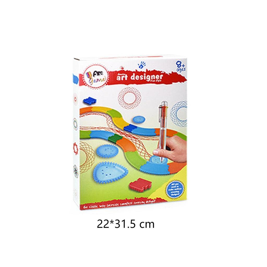 Geometry Spirograph Drawing Stencils Set Painting Template Art Crafts Creative Kids Educational Toy Variety Of Flowers Ruler